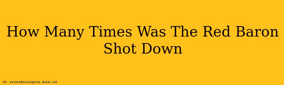 How Many Times Was The Red Baron Shot Down