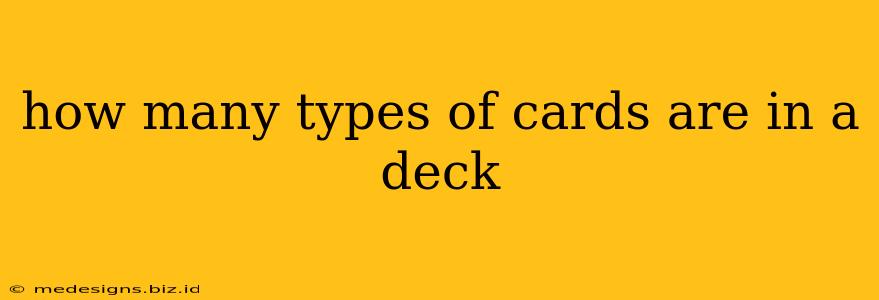 how many types of cards are in a deck