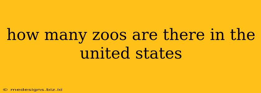 how many zoos are there in the united states