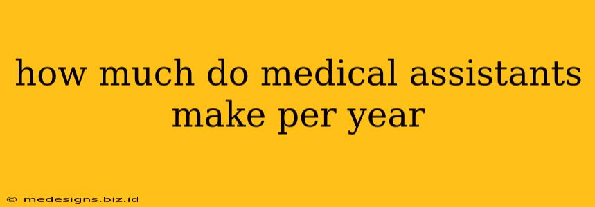 how much do medical assistants make per year