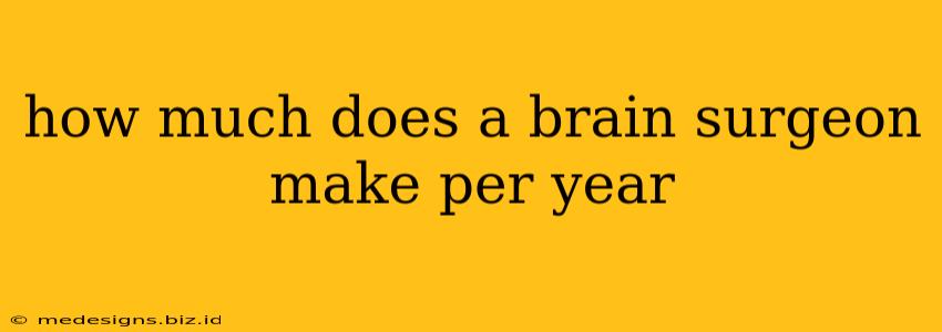 how much does a brain surgeon make per year