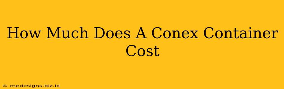 How Much Does A Conex Container Cost