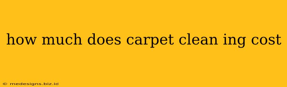 how much does carpet clean ing cost