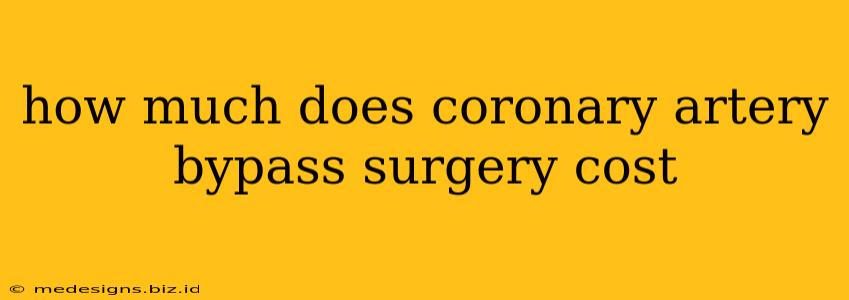 how much does coronary artery bypass surgery cost
