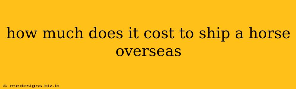 how much does it cost to ship a horse overseas