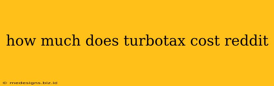 how much does turbotax cost reddit