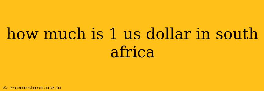 how much is 1 us dollar in south africa