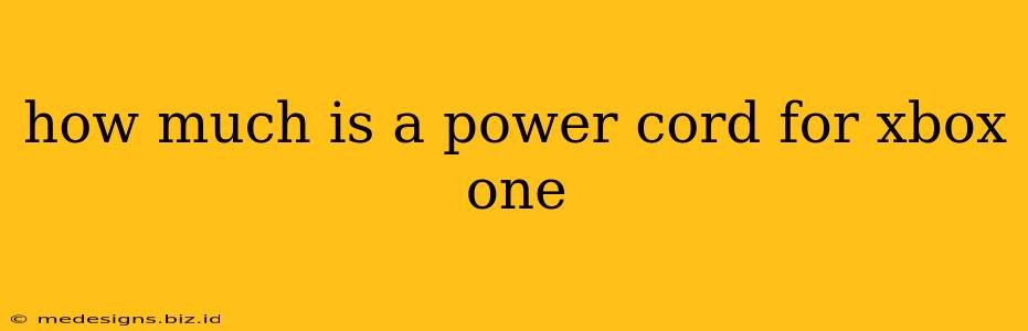 how much is a power cord for xbox one