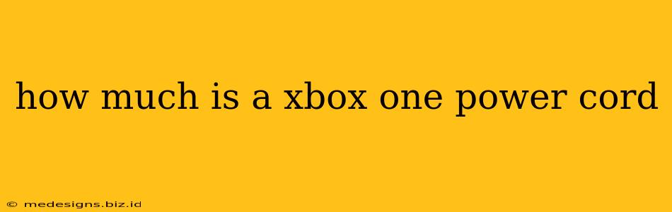 how much is a xbox one power cord
