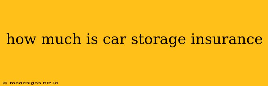 how much is car storage insurance