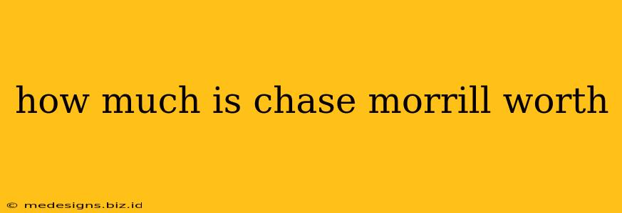 how much is chase morrill worth