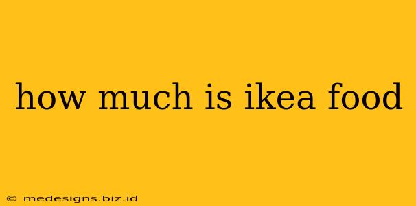 how much is ikea food