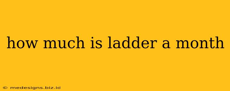 how much is ladder a month