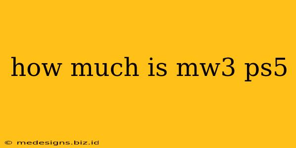 how much is mw3 ps5
