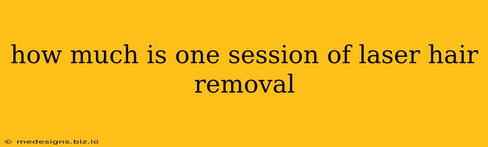how much is one session of laser hair removal