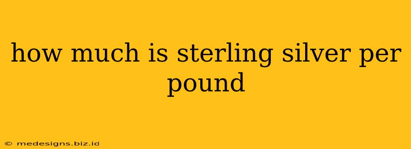 how much is sterling silver per pound