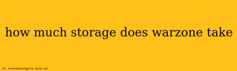 how much storage does warzone take