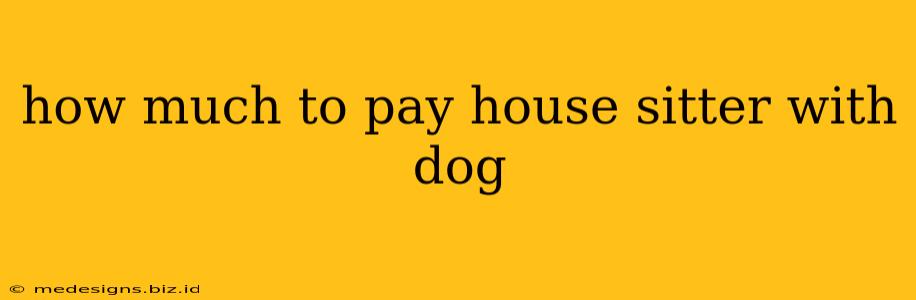 how much to pay house sitter with dog