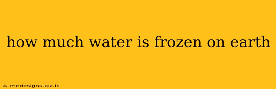 how much water is frozen on earth