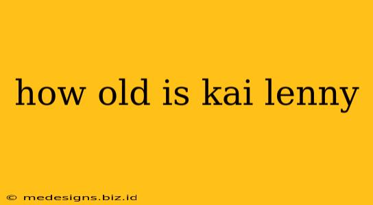 how old is kai lenny