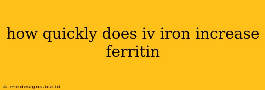 how quickly does iv iron increase ferritin