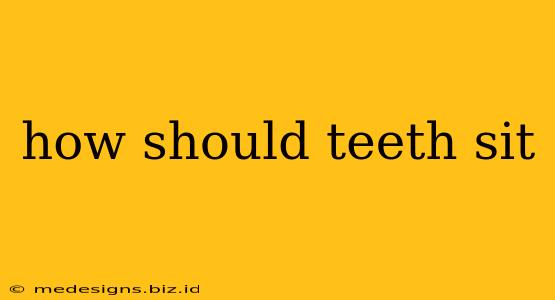 how should teeth sit