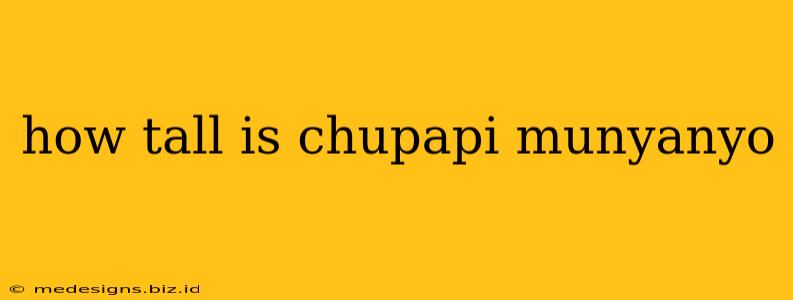 how tall is chupapi munyanyo