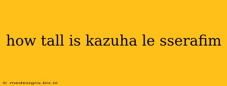 how tall is kazuha le sserafim