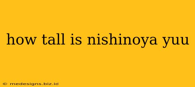 how tall is nishinoya yuu
