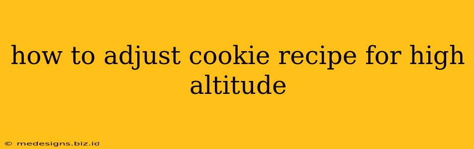 how to adjust cookie recipe for high altitude