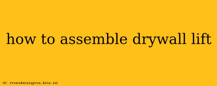how to assemble drywall lift