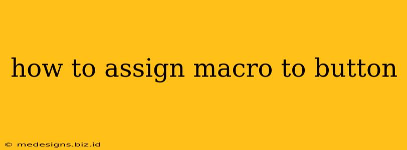 how to assign macro to button