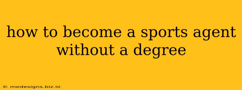 how to become a sports agent without a degree