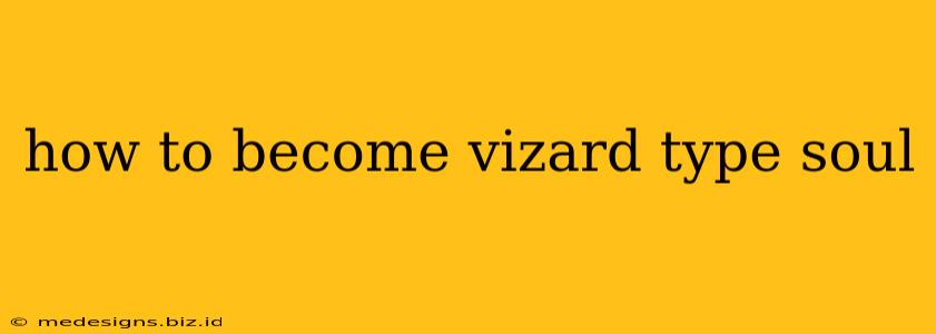 how to become vizard type soul