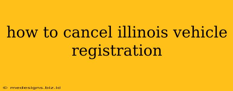 how to cancel illinois vehicle registration