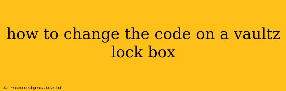 how to change the code on a vaultz lock box