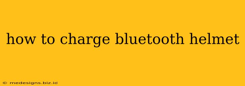 how to charge bluetooth helmet
