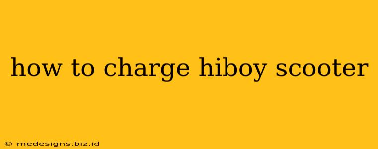 how to charge hiboy scooter