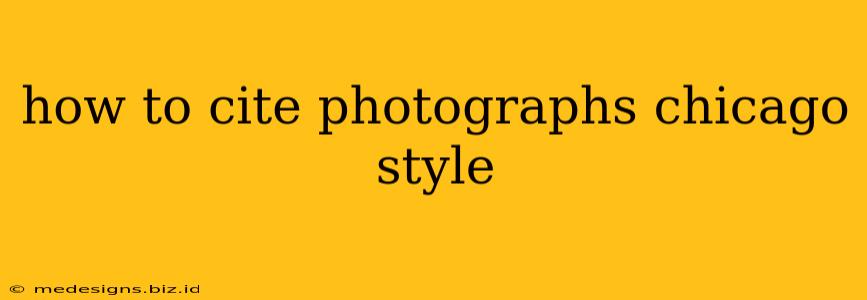 how to cite photographs chicago style