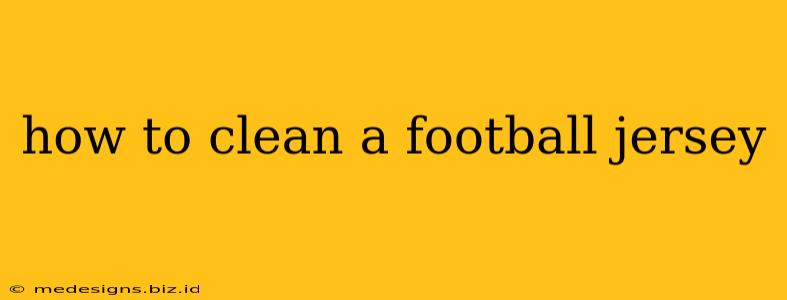 how to clean a football jersey