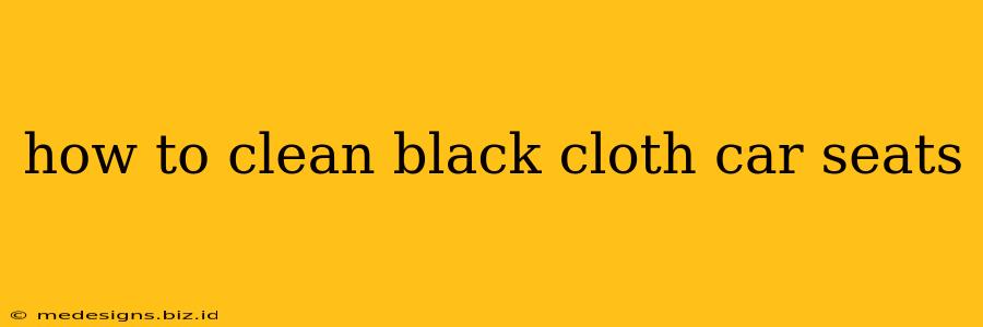 how to clean black cloth car seats