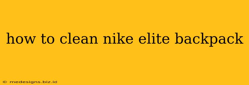 how to clean nike elite backpack