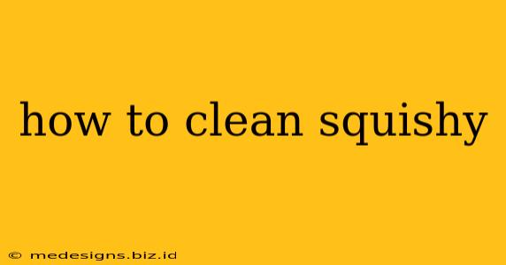 how to clean squishy