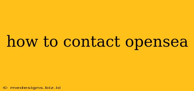how to contact opensea