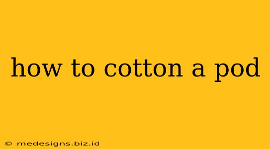 how to cotton a pod