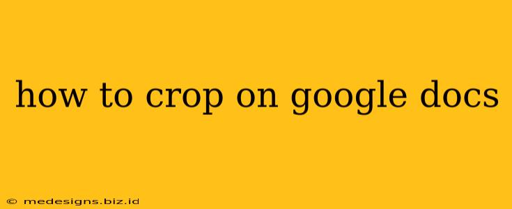 how to crop on google docs