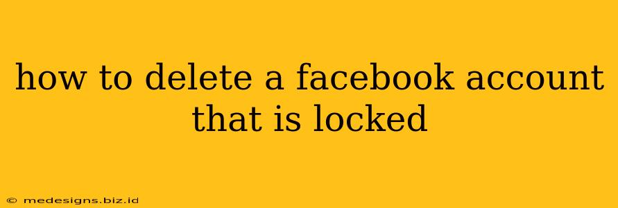 how to delete a facebook account that is locked