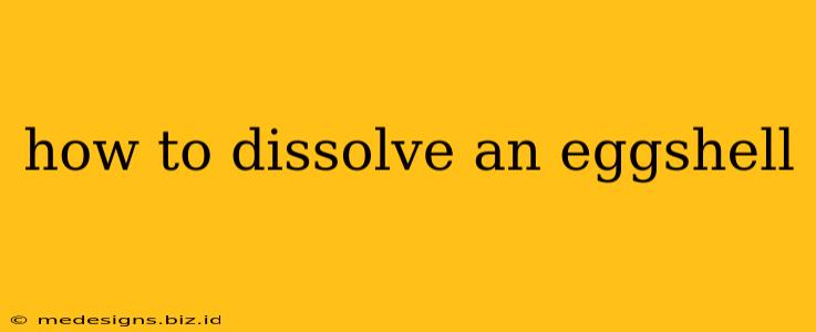 how to dissolve an eggshell