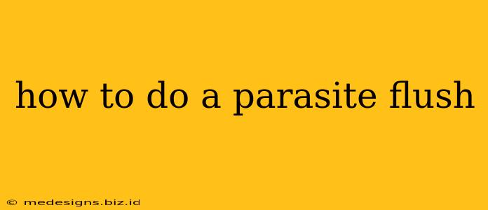 how to do a parasite flush