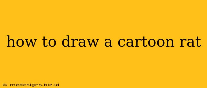 how to draw a cartoon rat
